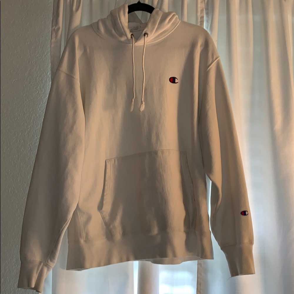men’s white champion sweatshirt